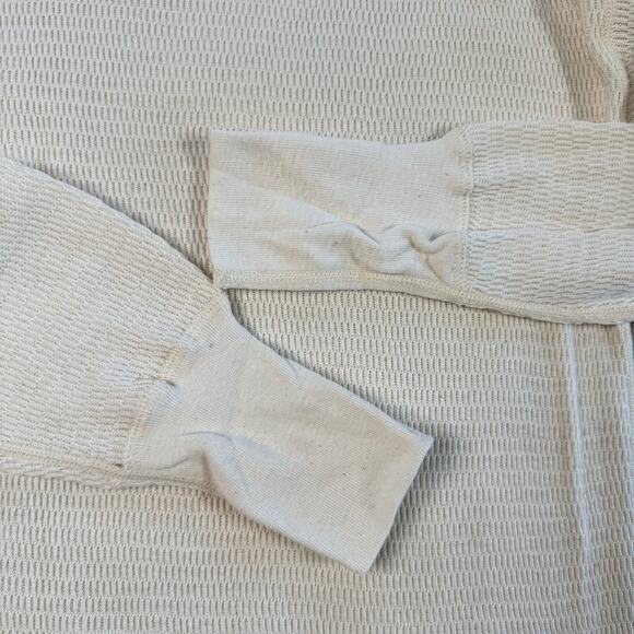 VTG Long Mayo Spruce Men L Thermal Waffle Knit Long Sleeve Top Utility Stretchy - Picture 5 of 9